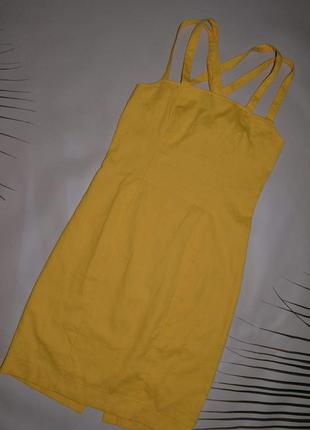 Яркий сарафан 44 размер, можно одевать на гольф или блузку