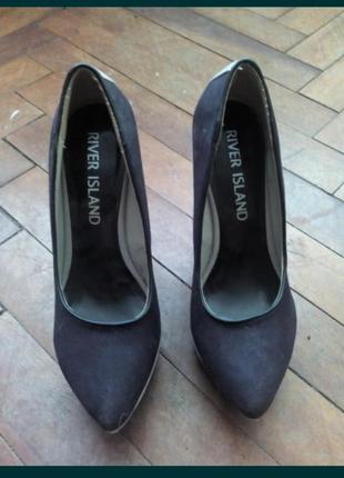 Туфлі шкіра-замша