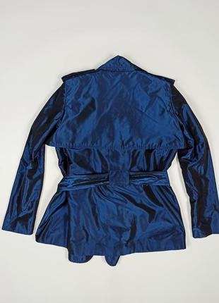 Gf ferre плащ пальто жіноче нейлон синє size 42 italy тренч5 фото