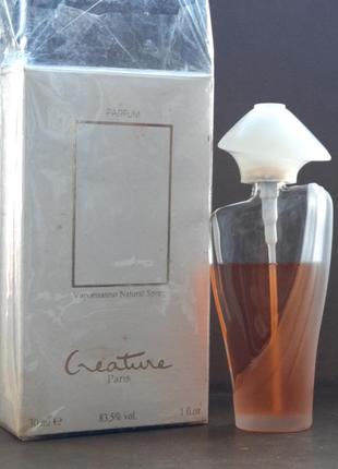 Унікальна рідкість,вінтажні французькі парфуми créature gilles cantuel флакон 30 мл1 фото