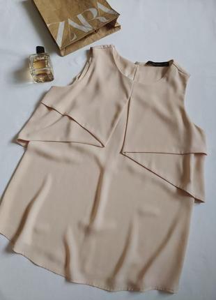 Ніжна блуза кремового кольору від zara.7 фото