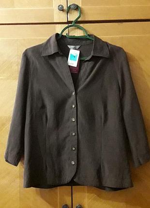 Нова ліоцелл +льон стильна блуза р. 14 від marks &spencer