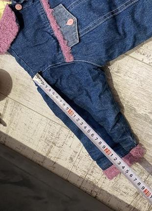 💕💙💕куртка джинсовка для девочки на утеплителе5 фото