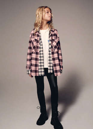 Стильна сорочка zara 122 см