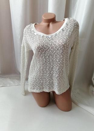 Прозрачная блуза сетка