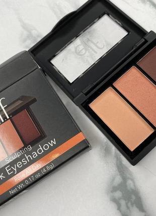 Палетка тіней для повік e.l.f. sculpting silk eyeshadow rose all day