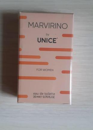 Жіноча туалетна вода unice marvirino, 20 мл юнайс