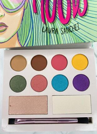 Палетка для макияжа глаз и лица laura sanchez moods eyeshadow and highlighter palette