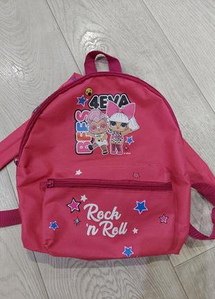 Рюкзак для дівчинки рожевий з лол, як новий lol1 фото