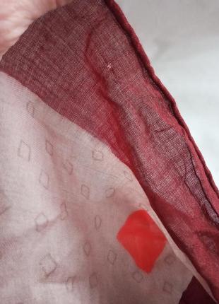 Брендовый платок хустка шерсть шелк винтаж винтажный5 фото