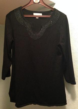 Чорна кофта з камінням,куплена в сша,carolin taylor