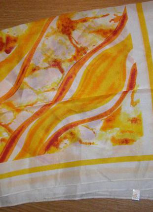 Яркий эксклюзив винтажный шарф платок от парфюмерного бренда shafali fleur rare3 фото