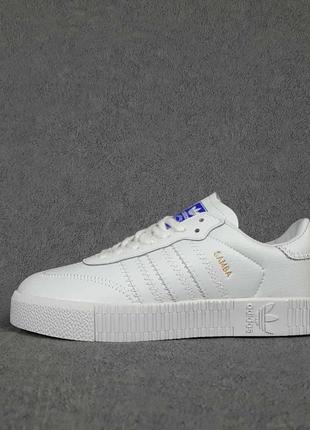 Жіночі кросівки adidas samba білі / жіночі кросівки білі