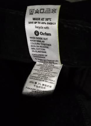 Класні вельветові 98% бавовна штани m&s jeggings5 фото