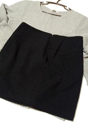 Черная короткая юбка3 фото