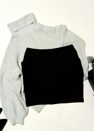 Avant premiere чорна коротка спідниця