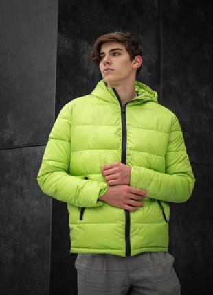 Демісезонна куртка basic light green2 фото