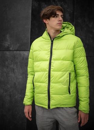 Демісезонна куртка basic light green3 фото
