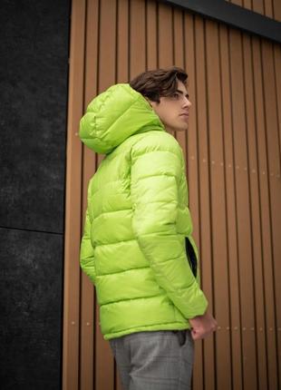 Демісезонна куртка basic light green4 фото