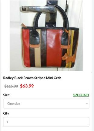 Набор сумочка radley + кошелёк - визитница1 фото