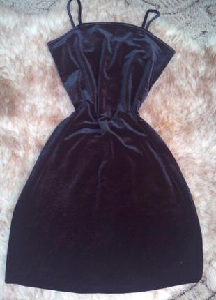 Маленьке чорне велюрову сукню від stella4 фото