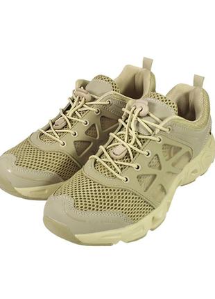 Тактичні кросівки han-wild outdoor upstream shoes sand 39 армійська спецвзуття військторг