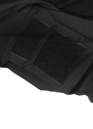 Тактическая рубашка han-wild 001 black m мужская для военных армии милитари 4шт4 фото