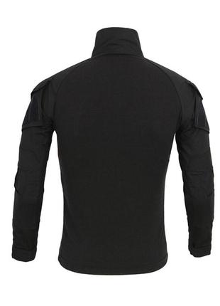 Тактическая рубашка han-wild 001 black m мужская для военных армии милитари 4шт2 фото