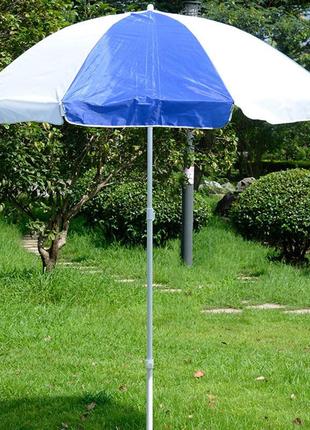 Зонт lesko садово-пляжный 2,1 м для отдыха пляжа пикника2 фото
