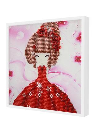 Алмазная мозаика lesko diy 1012 "принцесса дюймовочка" детское рукоделие развивайка