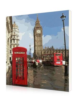 Картина за номерами lesko diy ph9214 "лондон" 40-50см набір для творчості живопис