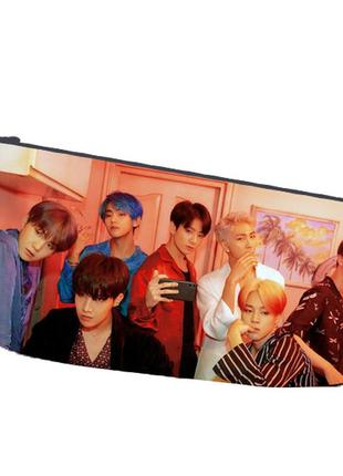 Пенал школьный бтс bts bangtan boys двухсторонний 22х11 см (pn_0077)