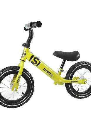 Беговел дитячий baishs 058 yellow двоколісний велосипед без педалей для малюків1 фото