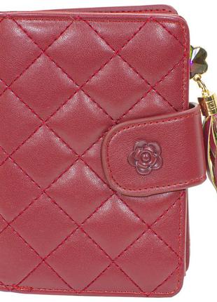 ✧женский кошелек baellerry n1812 red модный аксессуар для девушек новинка компактное хранение денег карт