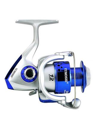 Котушка безінерційна yumoshi sa 3000 silver-blue для спінінга 24 шт.