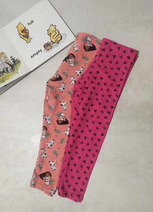 Лосины котоновые ф.george.f&f девочке 2/3/4 лет ,р-86/98 отличное сост.