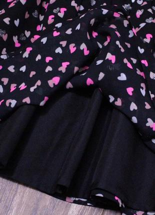 Нарядное шифоновое платье в сердечко george 5-6 лет4 фото