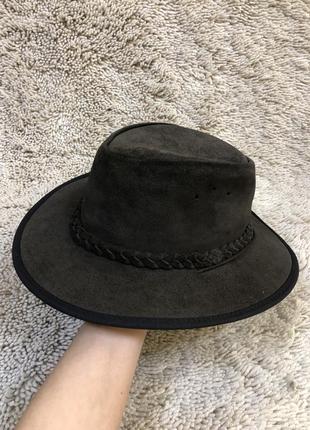 Шляпа кожа1 фото