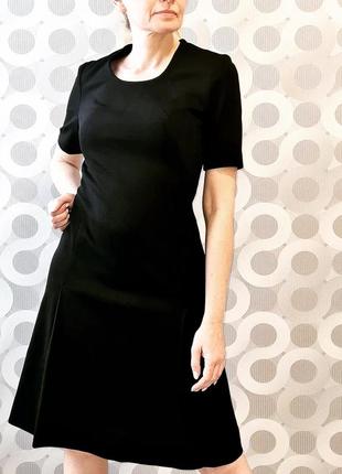 Строгое элегантное стильное винтажное маленькое черное платье платье ретро винтаж4 фото