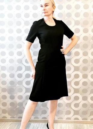 Строгое элегантное стильное винтажное маленькое черное платье платье ретро винтаж2 фото