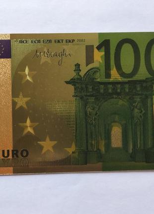 Сувенирная банкнота 100 евро