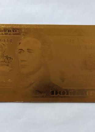 Сувенірна банкнота 10 доларів сша1 фото