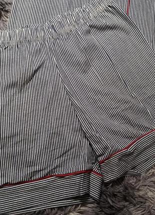 Бавовняна піжама шорти і сорочка seyko, роздільна піжама з сорочкою і шортами в смужку10 фото