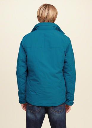 Синяя куртка hollister (all-weather)2 фото