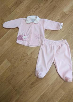 Крстбмчик вельвет 4-6 мес