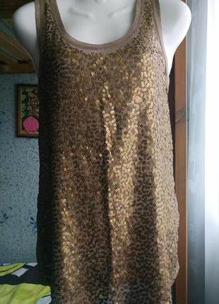 Туніка,майка з паєтками 44-46р