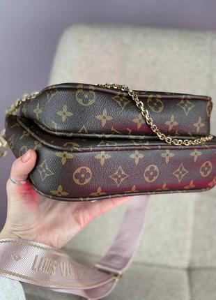 Женская сумка multi pochette pink6 фото