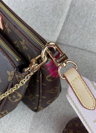 Женская сумка multi pochette pink4 фото