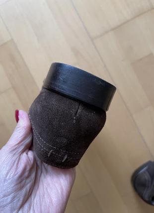 Чоловічі заишеві туфлі коричневого кольору 43/42,5 розміру 6