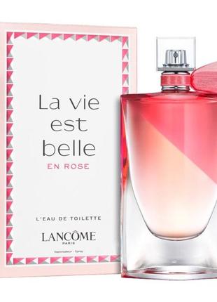 Женская туалетная вода lаncome la vie est belle en rose 100 мл4 фото